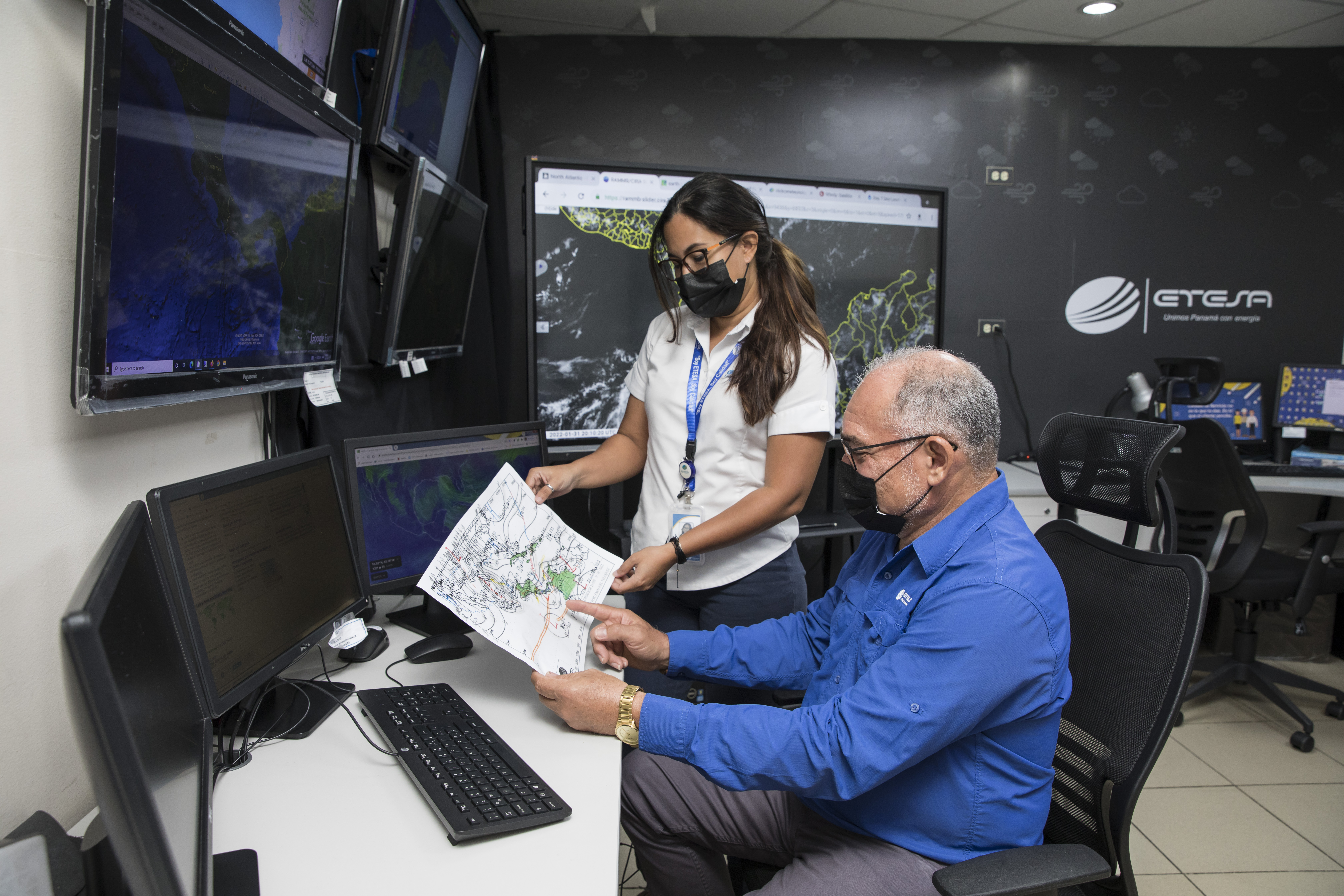 Los hidrólogos y meteorólogos de Hidrometeorología de ETESA celebran el día Mundial de la Meteorología